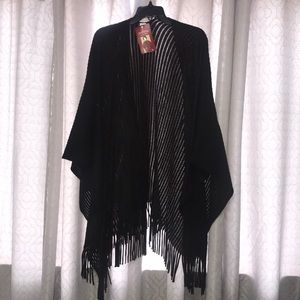 Black Ruana  wrap